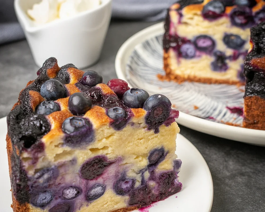 Delicious keto blueberry pie with a flaky crust and juicy blueberry filling, gluten-free.