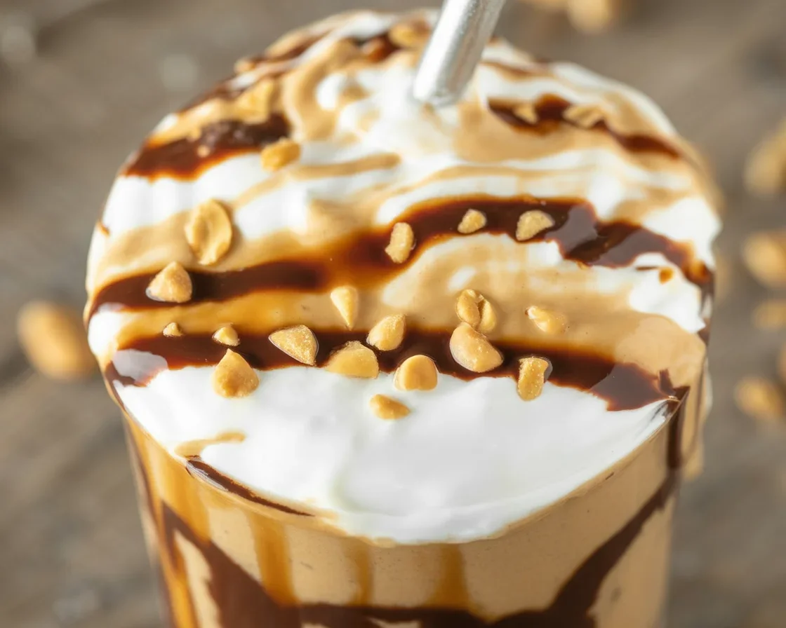 Delicious Keto Peanut Butter Smoothie with low net carbs and creamy texture