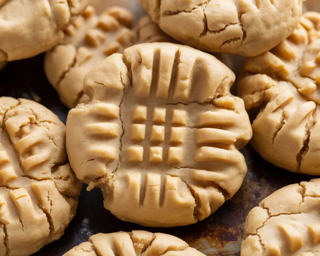 Delicious, soft Keto Peanut Butter Cookies made with 3 simple ingredients.
